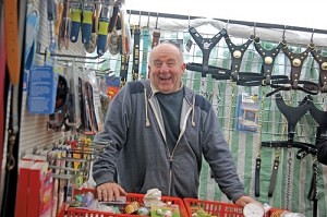 Mr. M. Rice of ‘M.P. Rice Pet Products’ Great Homer Street Market