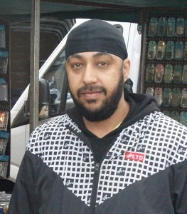 Bobby Singh of Kapool Accessories Blackbushe Market