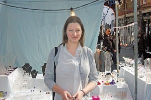 Clare Simcock of ‘Pollea Jewellery & Homecare.’ Old Spitalfields Market