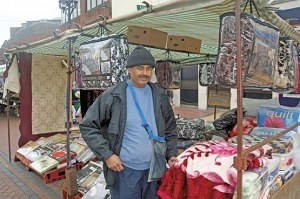 Mohammad Amad of The Bedding & Linen Stall Grays Market