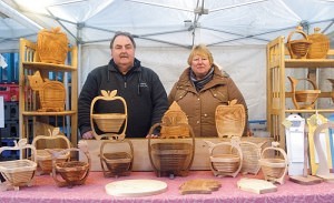 Chris & Kate Riley of ‘The Flat Basket Company’ Keswick Market