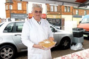 Arthur Bevan of ‘Pimmies Pies’ Earlestown Market
