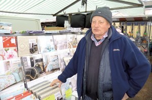 Mr A J Kinney selling ‘Bedding’ Earlestown Market