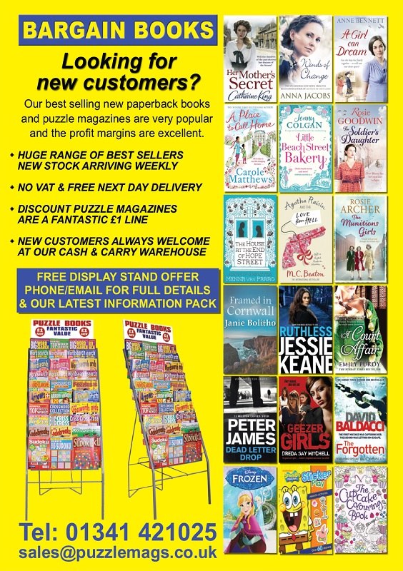 Bargain Books advert