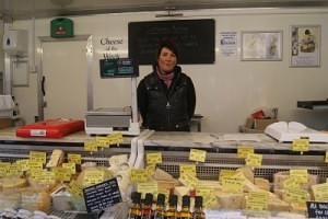 Catriona Newby of ‘Lawsons Cheeses Direct’ Skipton Market