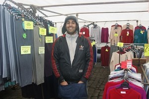 Mohsan Saghir of ‘M Saghir Fashions’ Skipton Market