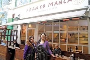 Staff from ‘Franco Manca’ Brixton Village Market Row