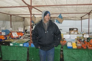 Thair Ramzan of ‘T’s Fruit Veg Stall’ Skipton Market