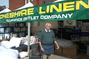 Hymie Cohen of Cheshire Linens Leek Market