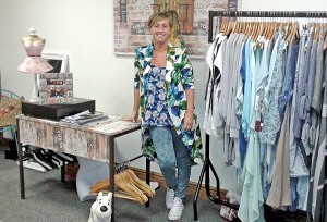 Lisa inside her ‘shop’ Beau Lounge at Freeman Street Market