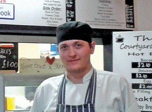 Tommy has gained work as an apprentice in The Courtyard Cafe, following his successful completion of a scheme ran from offices inside the market