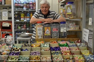 Derek Poynton of DP Pet Supplies at his colourful stall Rugeley Market