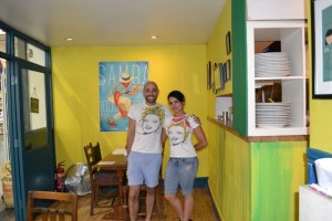 Maurilio Goncalves of Brazilian Restaurant Carioca with Head Chef Lucy We want to take Brazil to Stratford