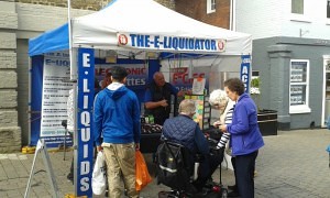 Regular customers stocking up on e-cigarette products