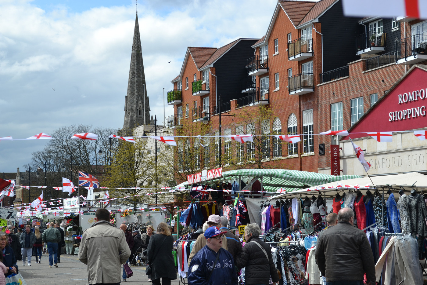 Romford Market Flying the flag for fortuity